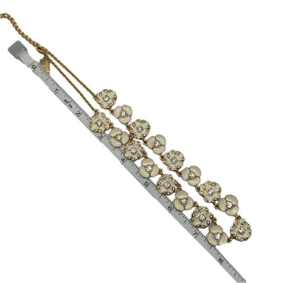 KATE SPADE New York Cream Enamel Flower Necklace - Picture 4 of 4